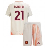 AS Roma Paulo Dybala #21 Bortatröja Barn 2024-25 Kortärmad (+ Korta byxor)